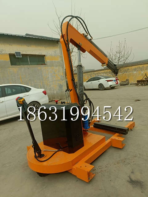 巴林右旗自卸车厢随车吊 自制轮式四不像起重机 四驱平板吊 5吨 贵盛